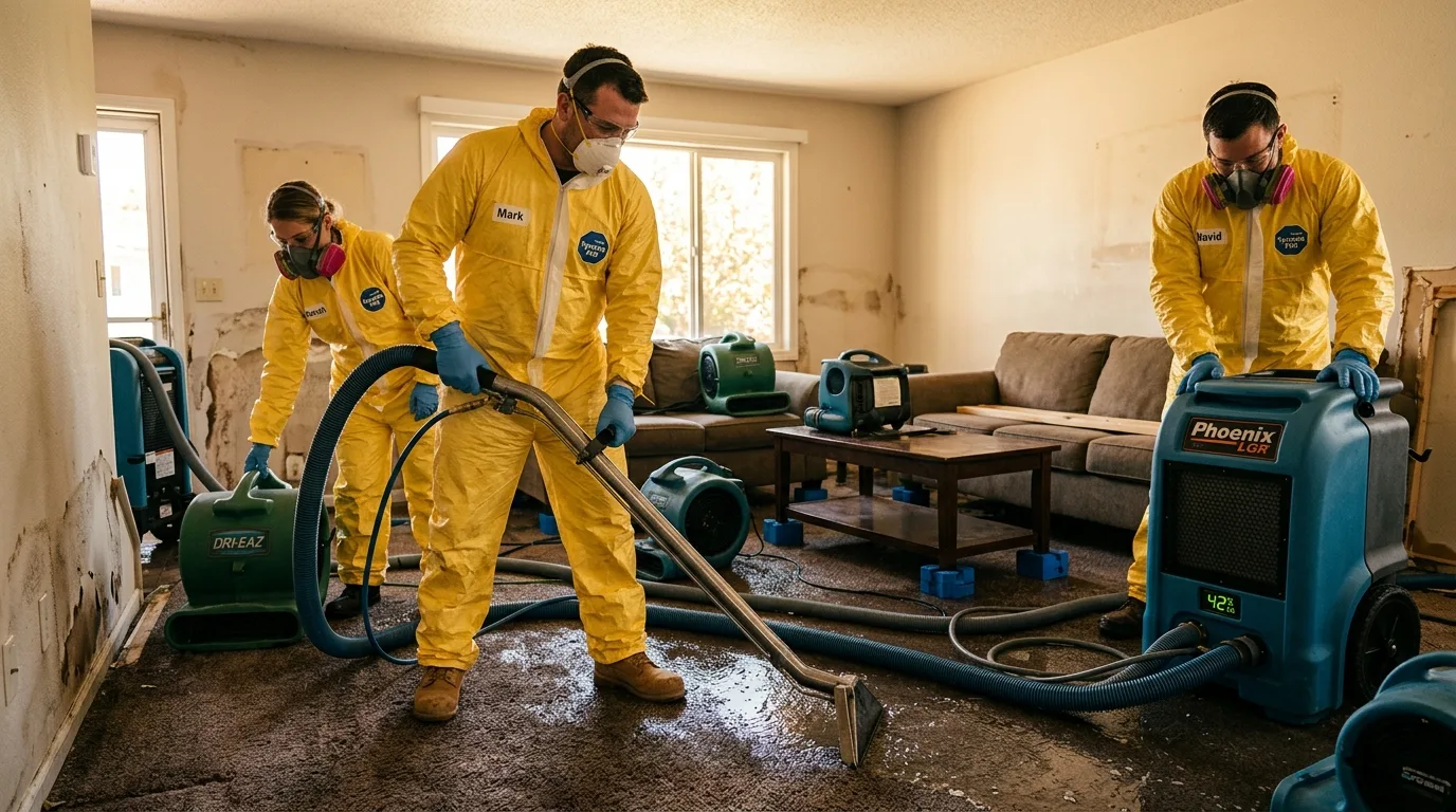 Water damage restoration services in North Richland Hills, Texas